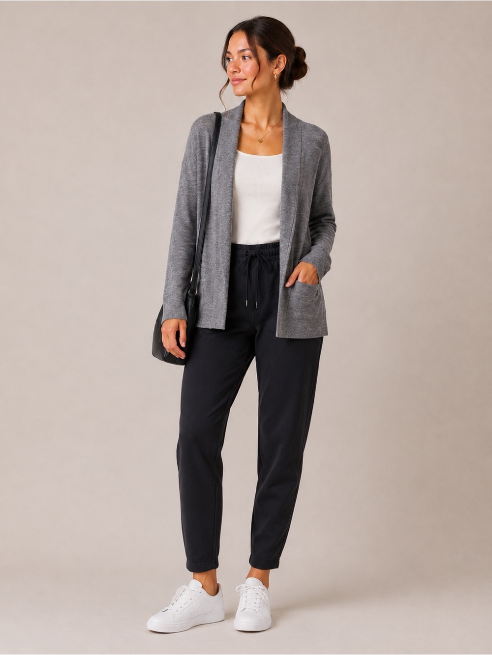 Z by Zella Slit Back Open Cardigan
